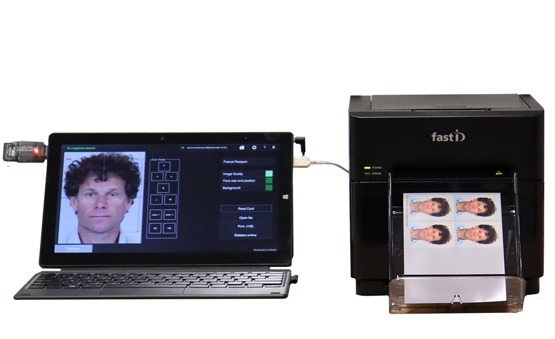 FastID - Papier thermique identité pour imprimante NEW-FAST-ID - Carton de  600 tirages 10x15cm